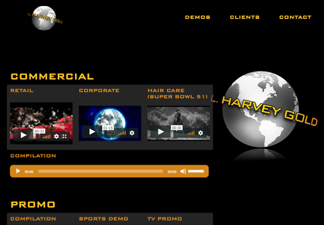 Harvey Gold • Voice Actor Website