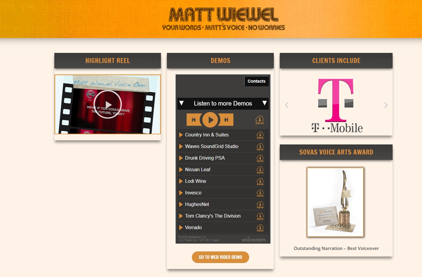 Voice Guy Matt • Voice Actor Website